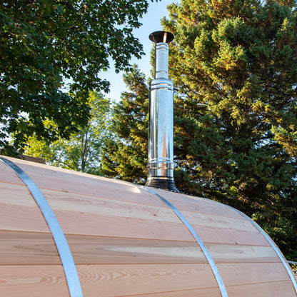 Chimney & Heat Shield Set for out the TOP with Water Tank