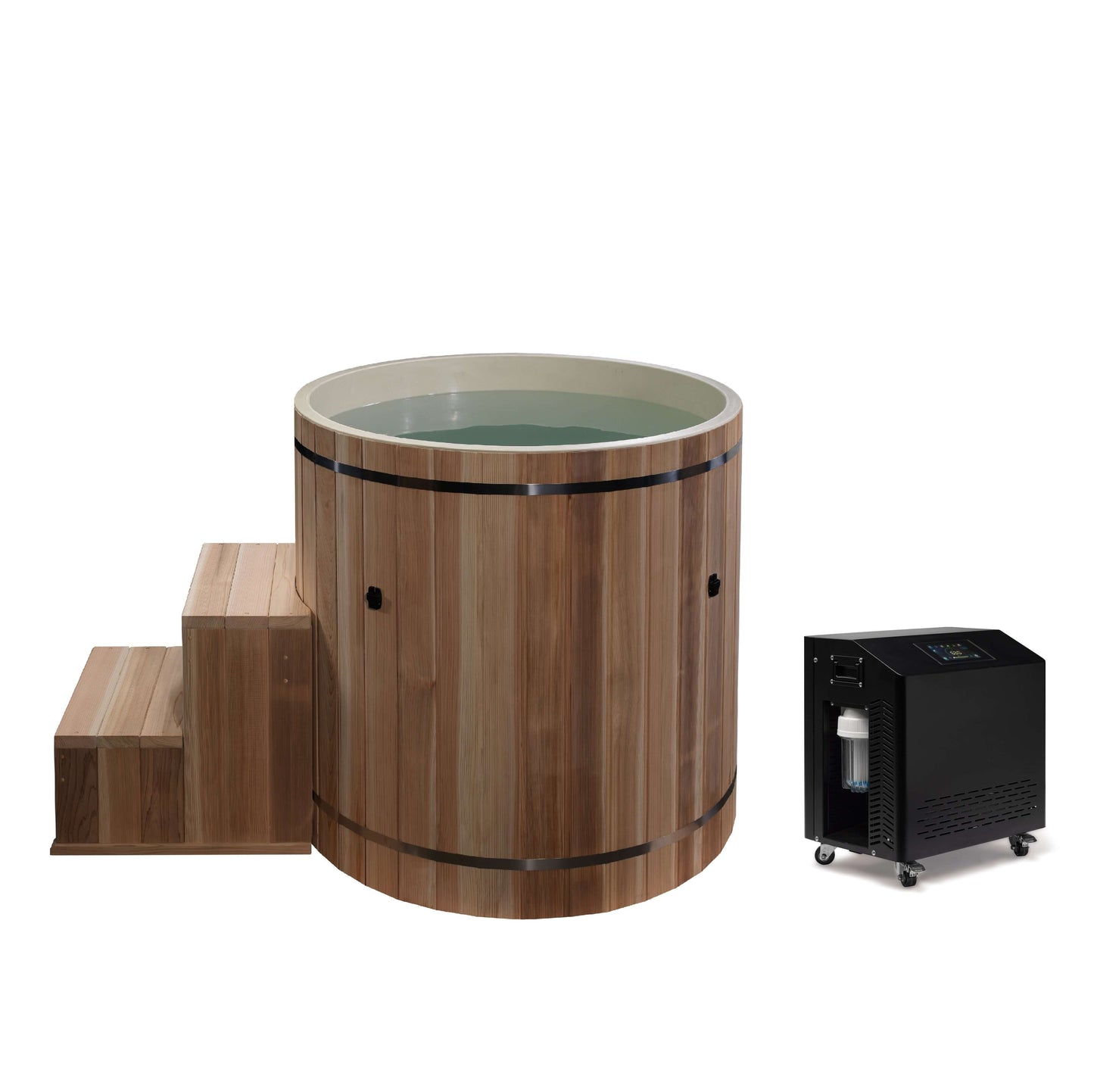 Outdoor Cold Plunge Premium Pacific Cedar Wood