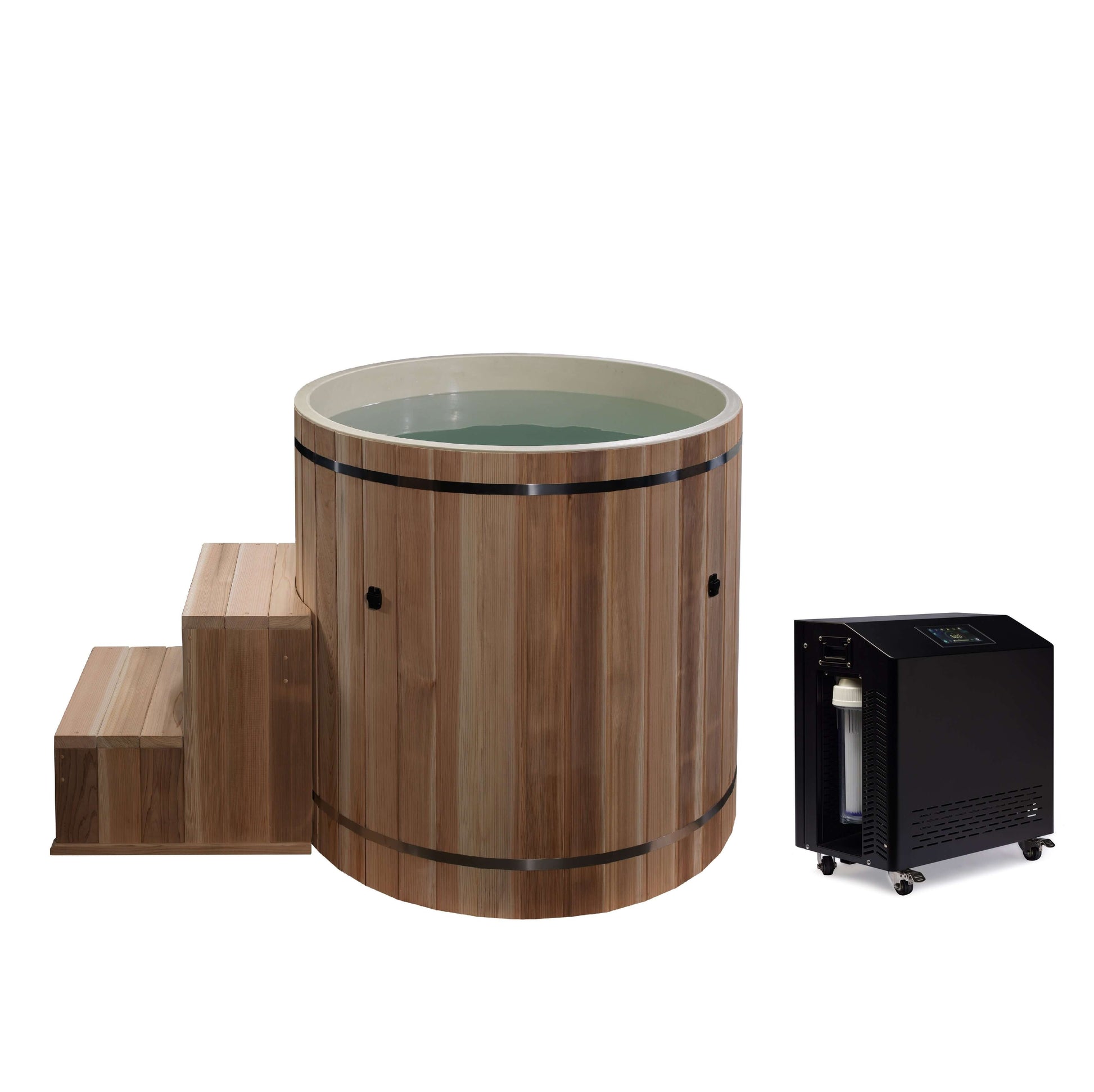 Outdoor Cold Plunge Premium Pacific Cedar Wood