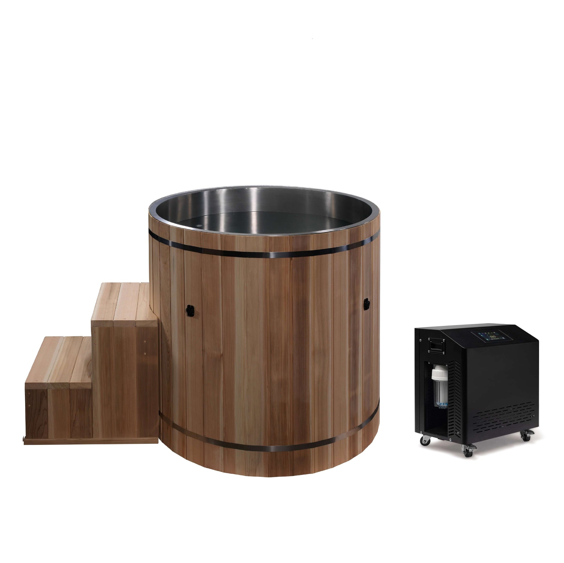 Outdoor Cold Plunge Premium Pacific Cedar Wood