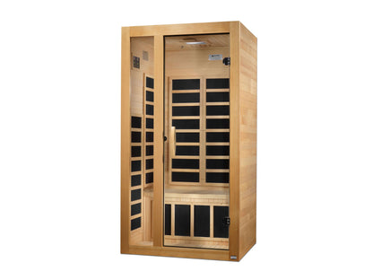 Dynamic "Gracia" Low EMF Infrared Sauna with Hemlock Wood