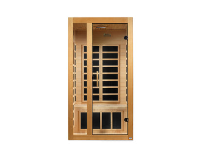 Dynamic "Gracia" Low EMF Infrared Sauna with Hemlock Wood