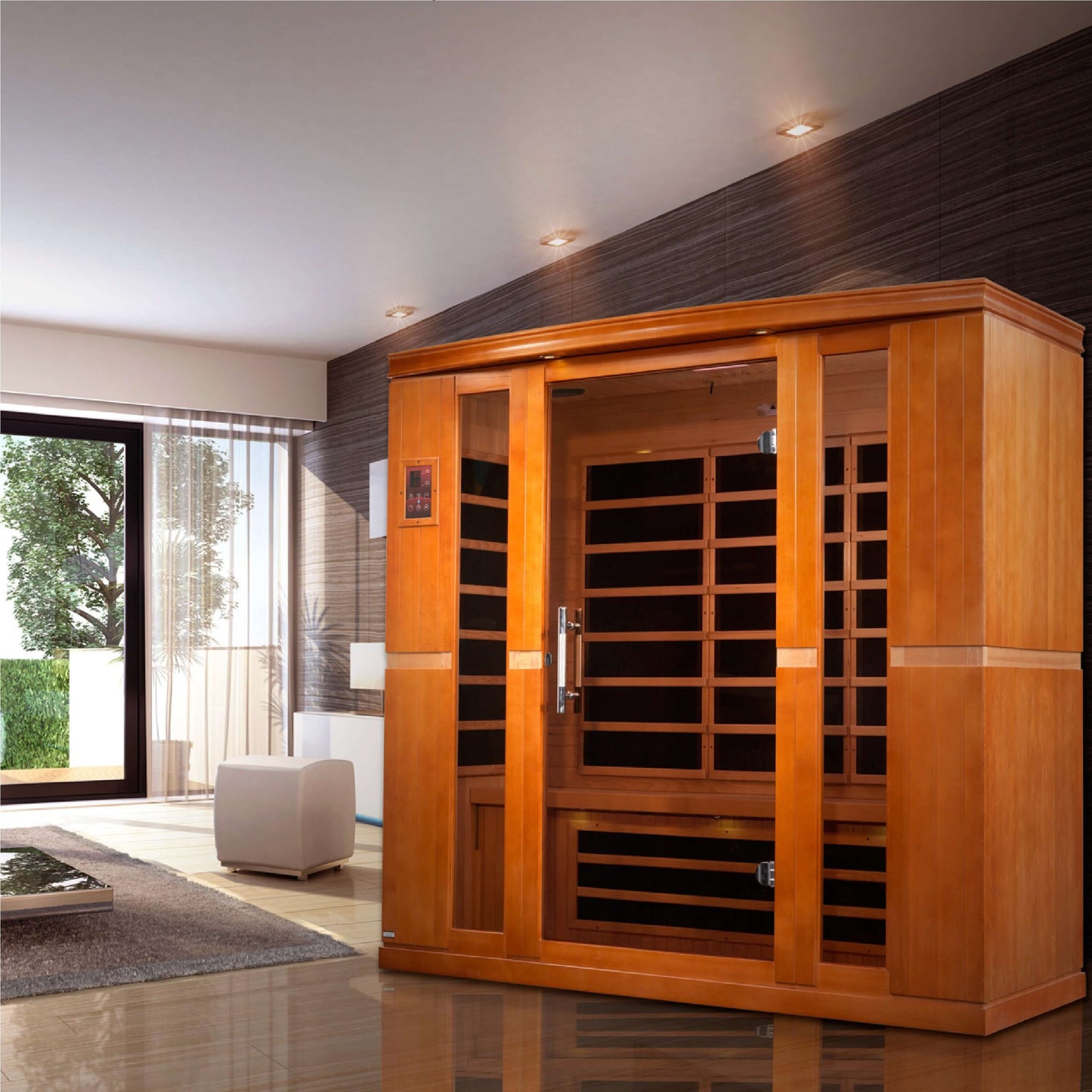 Dynamic "Bergamo" Low EMF FAR Infrared Sauna (4 Person)