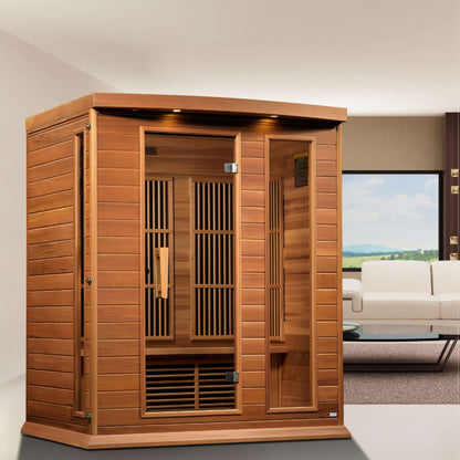 Maxxus Low EMF FAR Infrared Sauna (3 Person)