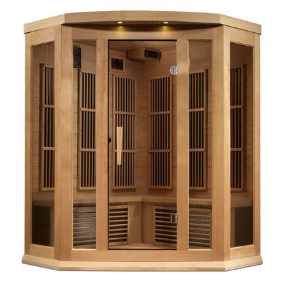 Maxxus "Chaumont Edition" Near Zero EMF FAR Infrared Sauna (3 Person Corner Unit)