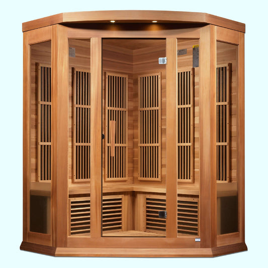 Maxxus Low EMF FAR Infrared Sauna (3 Person Corner Unit)