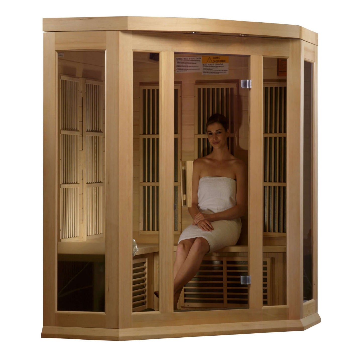 Maxxus Low EMF FAR Infrared Sauna (3 Person Corner Unit)