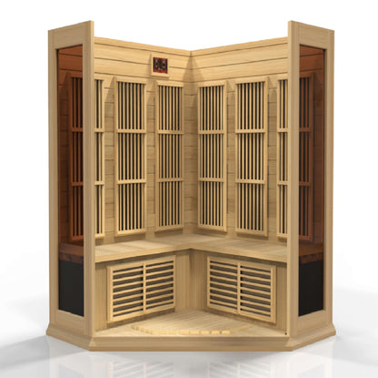 Maxxus Low EMF FAR Infrared Sauna (3 Person Corner Unit)