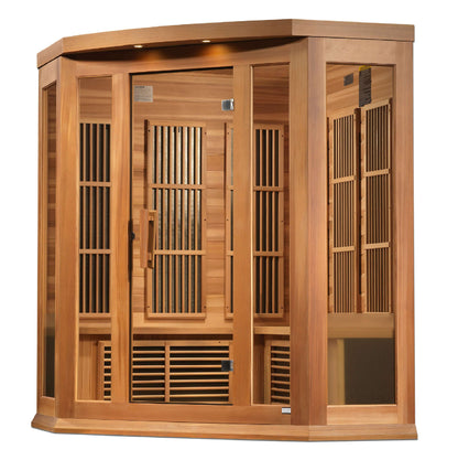 Maxxus "Chaumont Edition" Near Zero EMF FAR Infrared Sauna (3 Person Corner Unit)